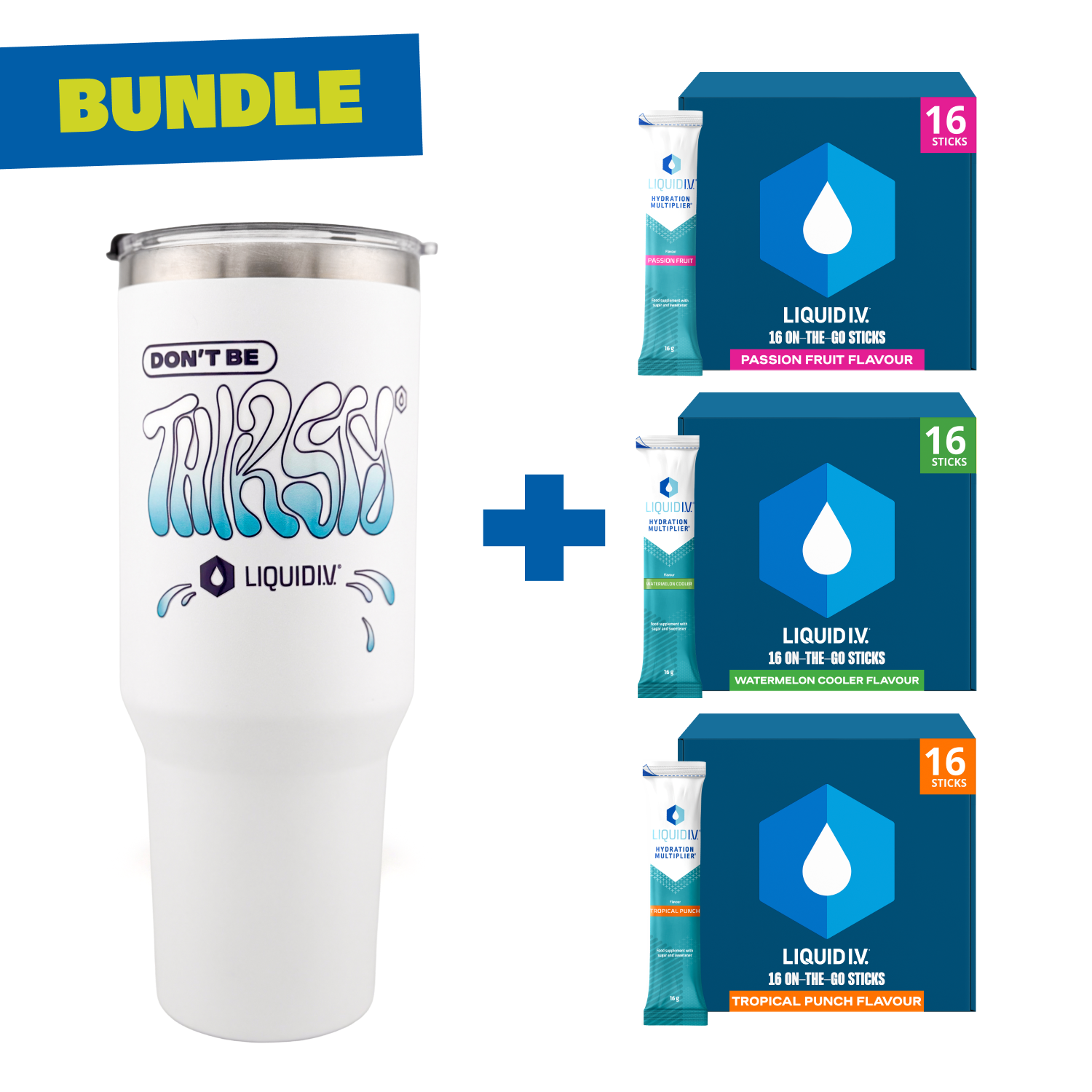 #flavor_Watermelon Cooler + Tropical Punch + Passion Fruit Bundle (48 Sticks)